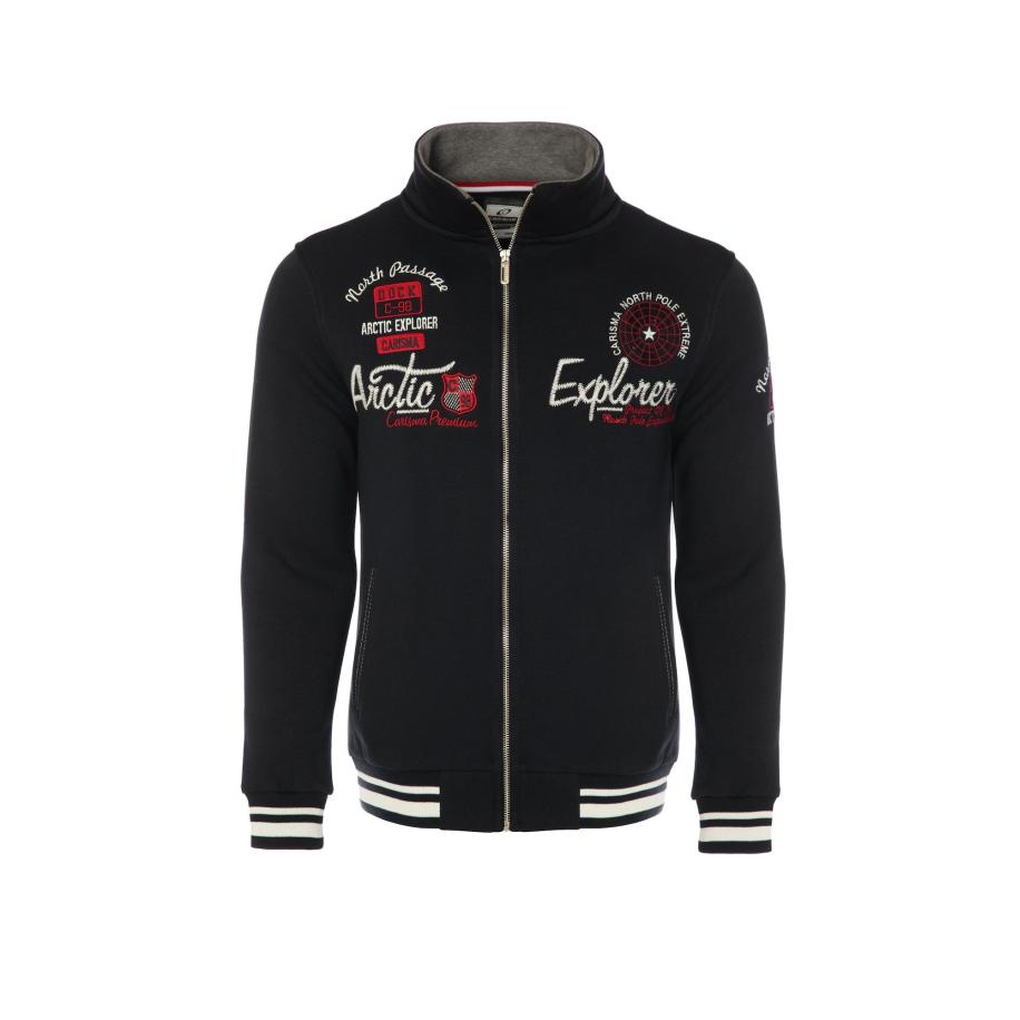 Carisma CARISMA Sweatvest kersrood / zwart / wit -