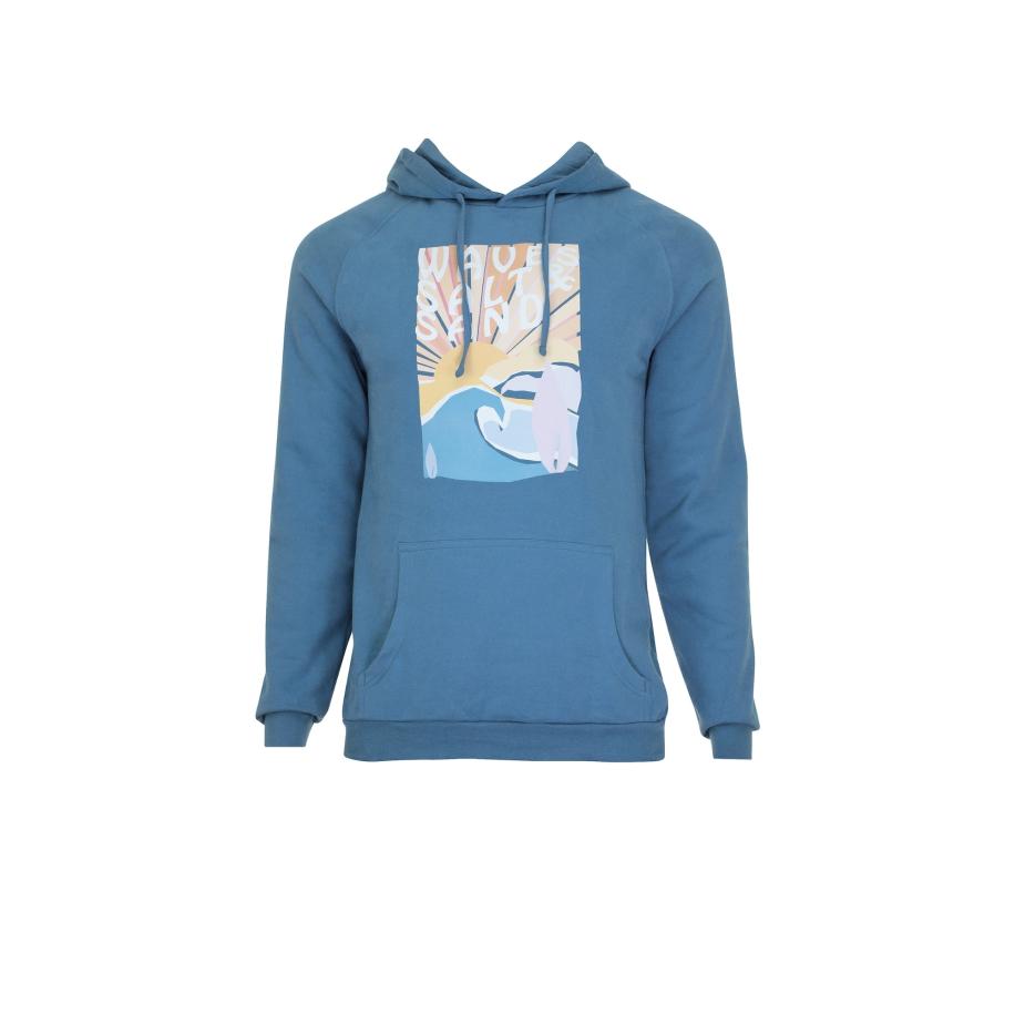 WAVEBREAKER wavebreaker Sweatshirt lichtblauw / geel / wit -