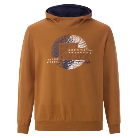 jan vanderstorm Jan Vanderstorm Sweatshirt Magnusborg donkeroranje / zwart / wit
