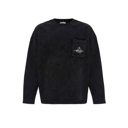 VAMOS CLO VAMOS CLO Sweatshirt zwart / wit