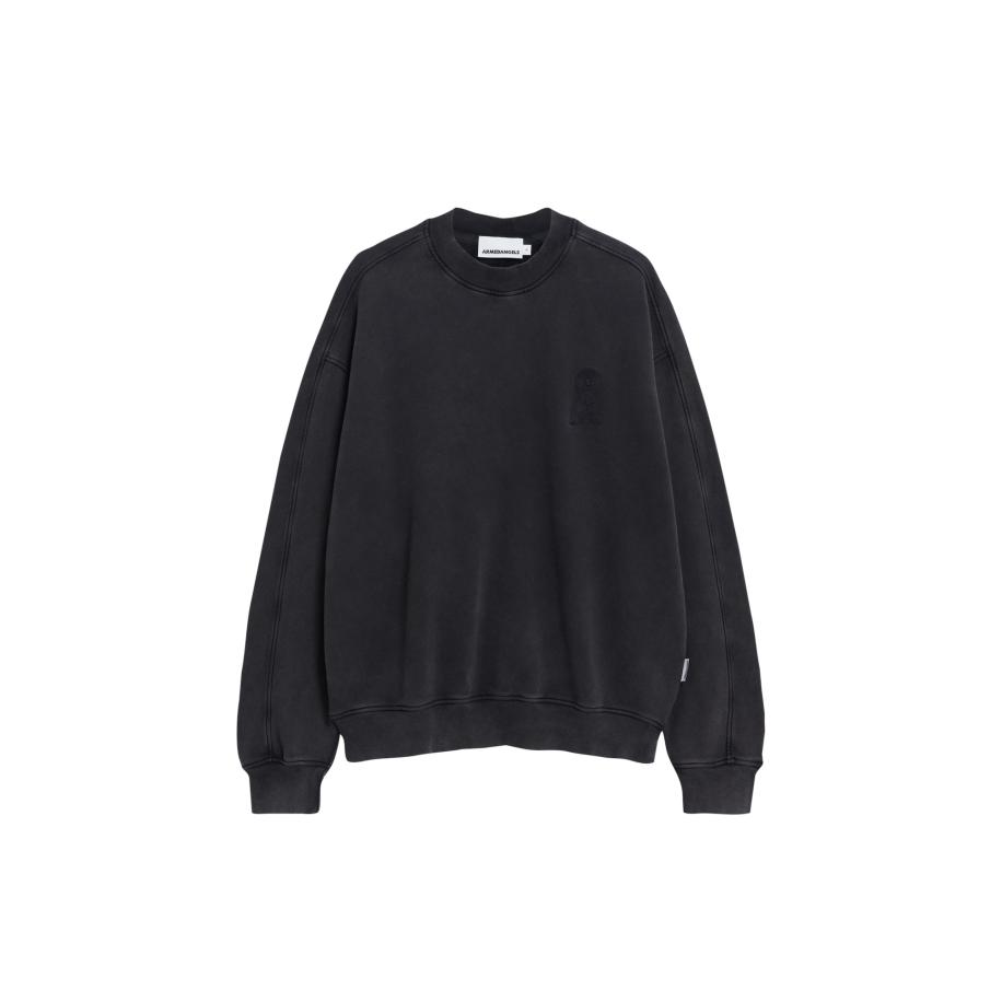 ARMEDANGELS Sweatshirt EMAAL CREWNECK GMT DYE zwart Zwart