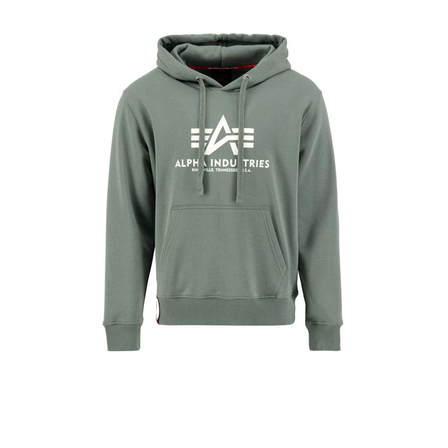 ALPHA INDUSTRIES Sweatshirt groen / wit Groen