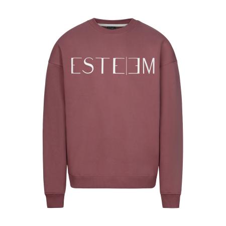 ESTEEM ESTEEM Sweatshirt roestrood / wit