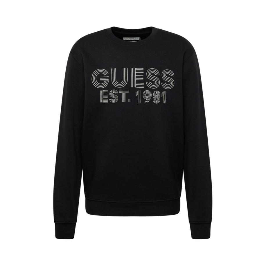 GUESS Sweatshirt Beau grijs / zwart Zwart