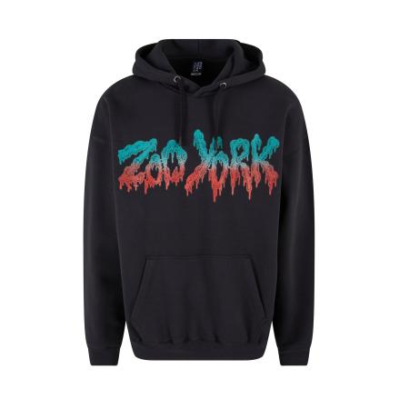 ZOO YORK Sweatshirt turquoise / roestrood / zwart