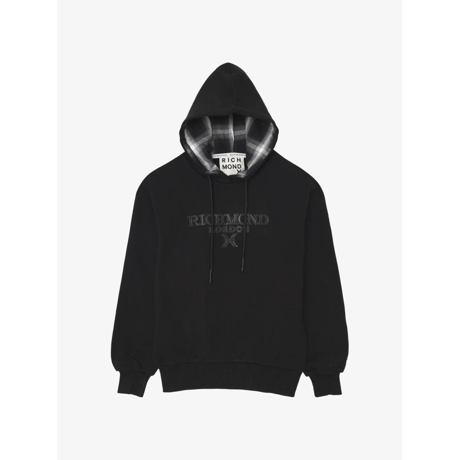 John Richmond Sweatshirt Contrast Hood zwart Zwart