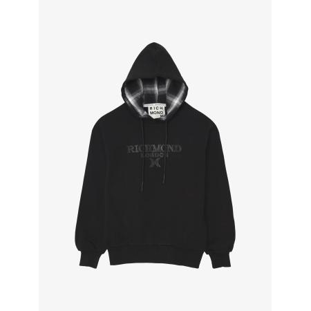 John Richmond Sweatshirt Contrast Hood zwart