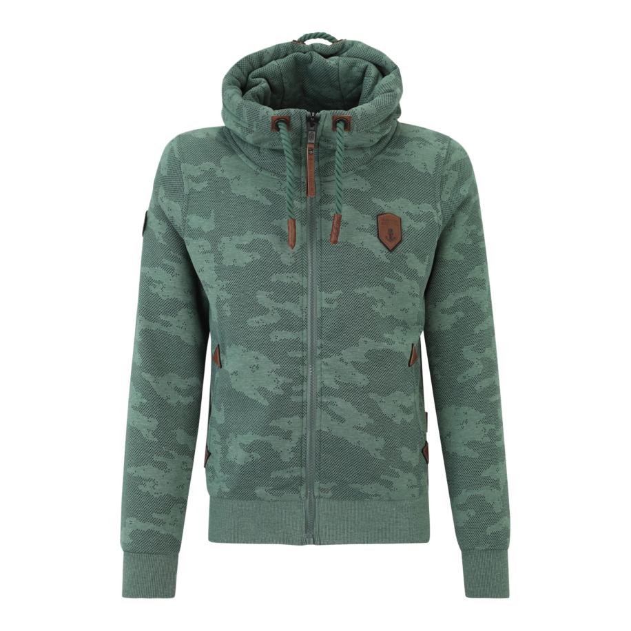 Naketano naketano Sweatshirt bruin / antraciet / pastelgroen -