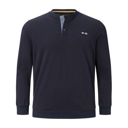 jan vanderstorm Jan Vanderstorm Sweatshirt Viljar donkerblauw
