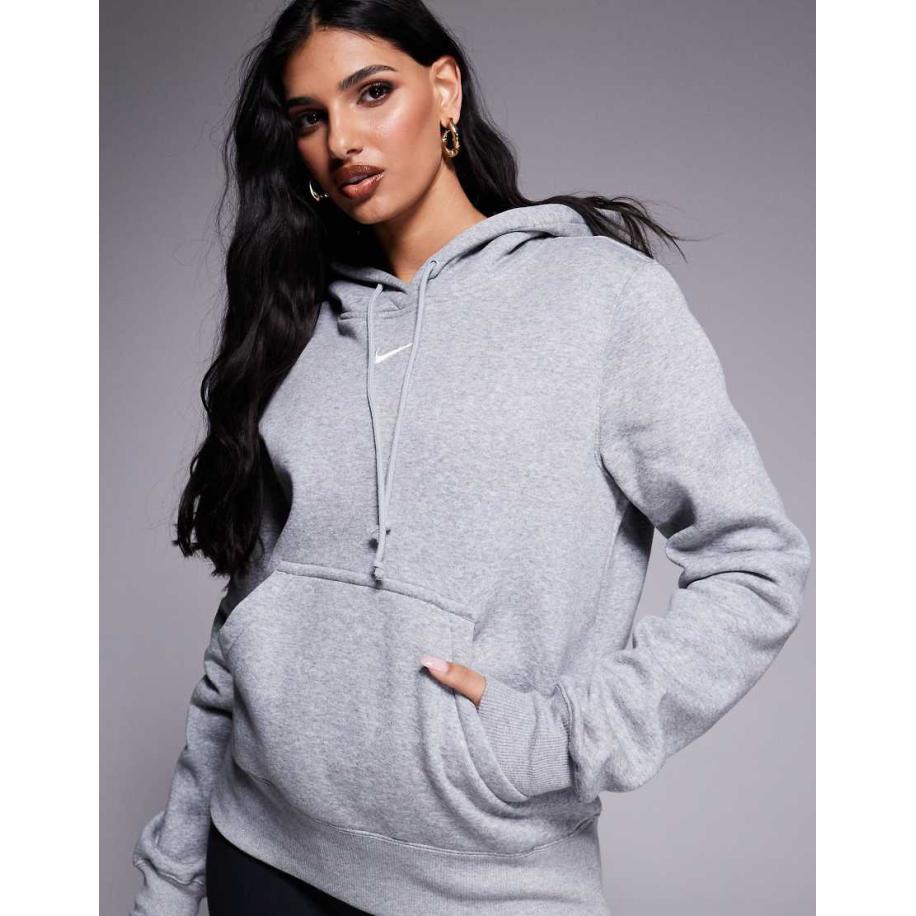 Nike Phoenix Fleece hoodie in grijs Grijs