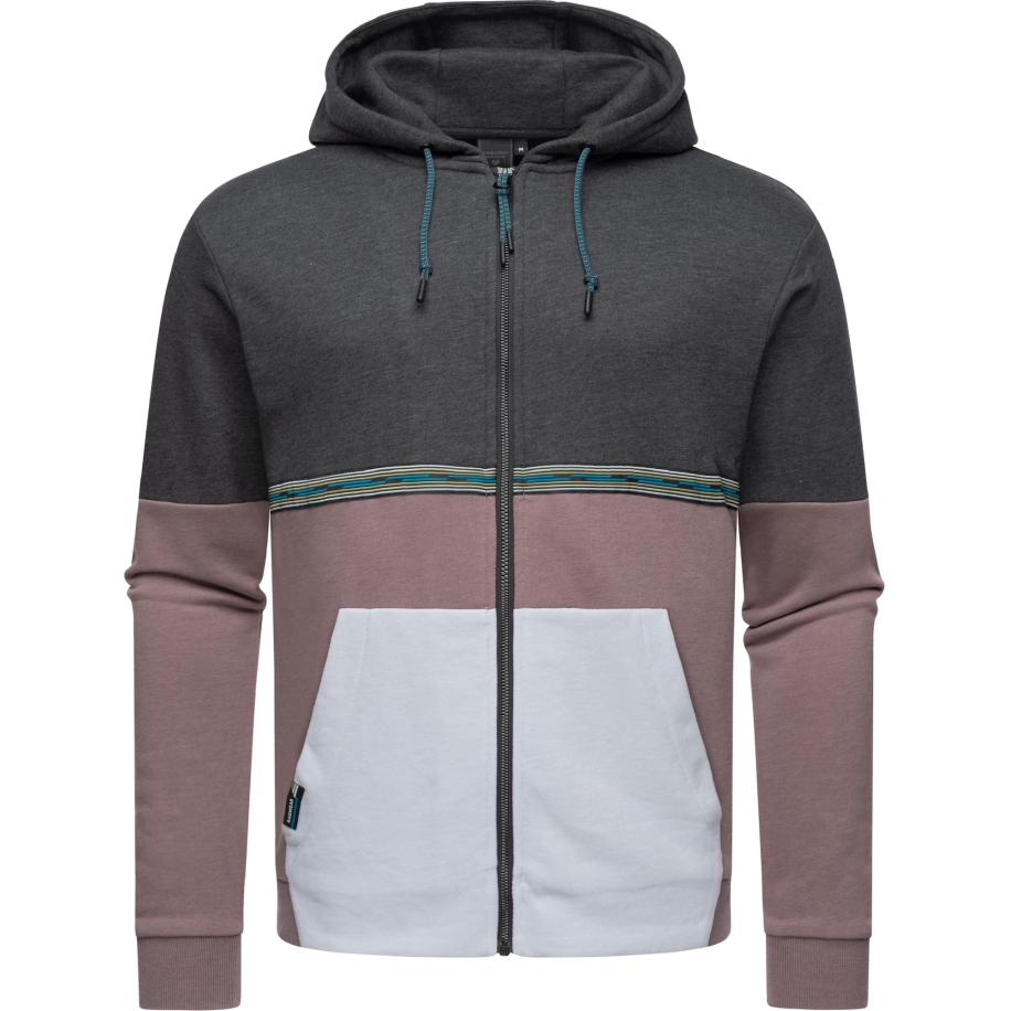 Ragwear Ragwear Sweatvest bruin / zwart / wit -