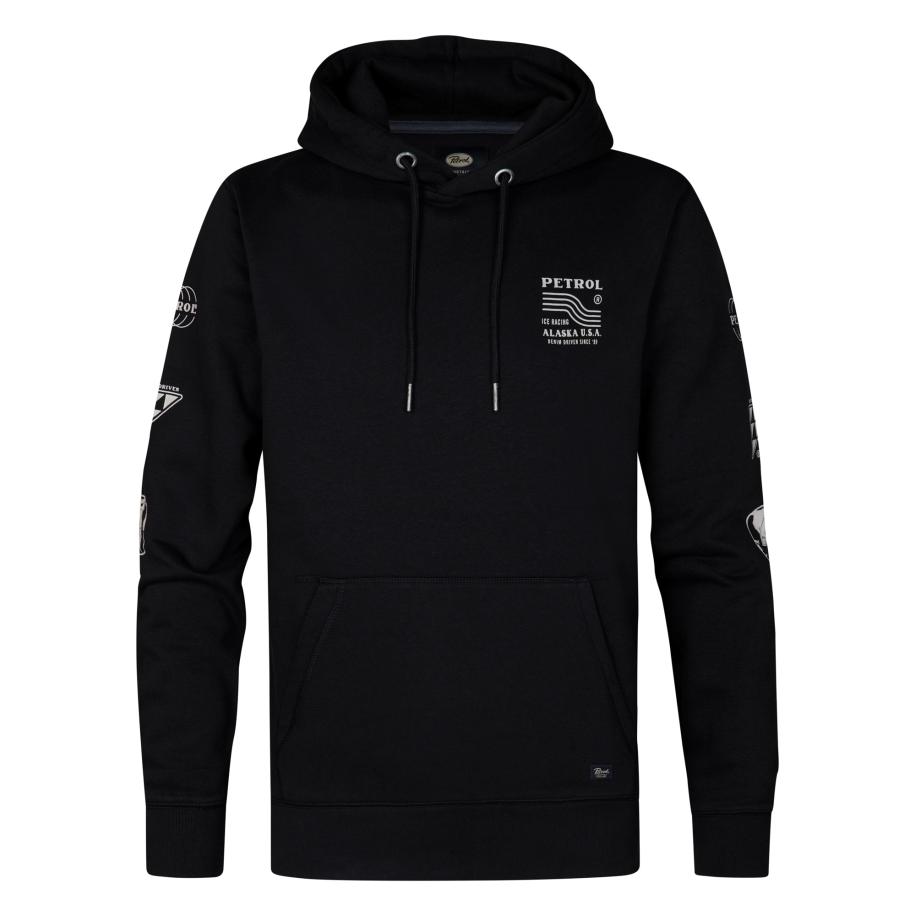 Petrol Industries Petrol Industries Sweatshirt Hubbard zwart / wit -