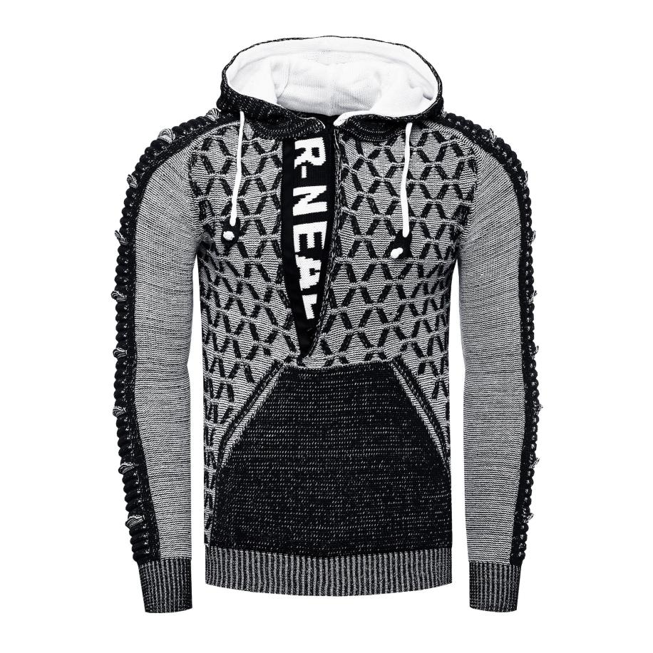 Rusty Neal Rusty Neal Trui grijs / zwart / wit -