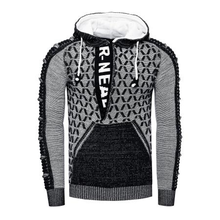 Rusty Neal Rusty Neal Trui grijs / zwart / wit