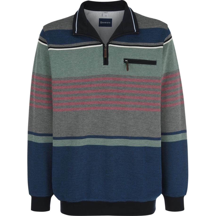 BABISTA BABISTA Sweatshirt Stalvio blauw / pastelgroen / rood -