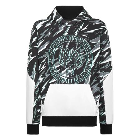 Plein Sport Plein Sport Sweatshirt Tiger turquoise / grijs / zwart / wit