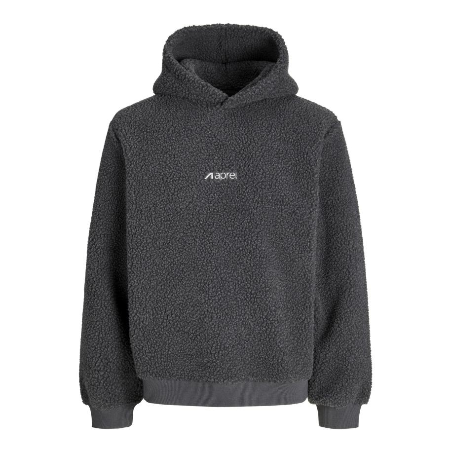 aprel aprel Sweatshirt donkergrijs / wit -