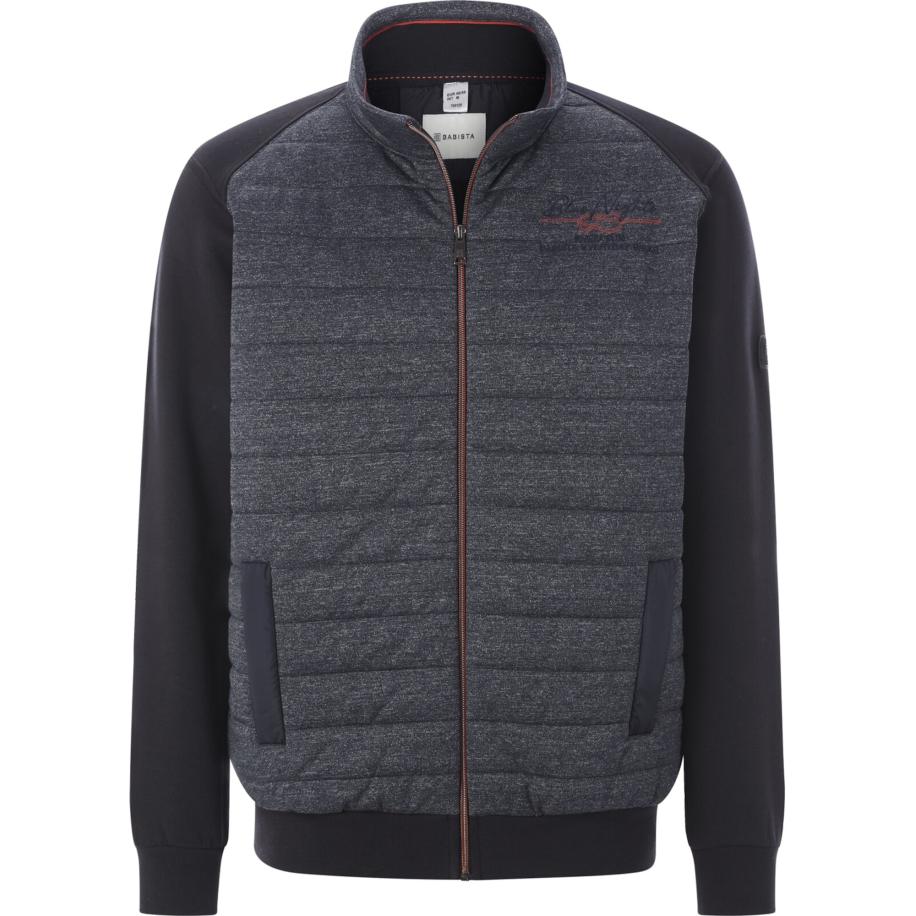 BABISTA BABISTA Sweatvest Selmaro donkerblauw / zwart -