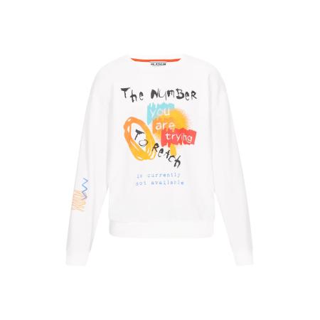 Mo ATHLSR Mo ATHLSR Sweatshirt Back to School lichtblauw / oranje / zwart / wit