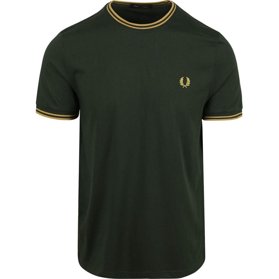 Fred Perry T-shirt Donkergroen Y22 Groen