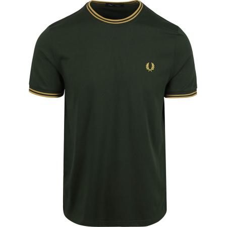 Fred Perry T-shirt Donkergroen Y22