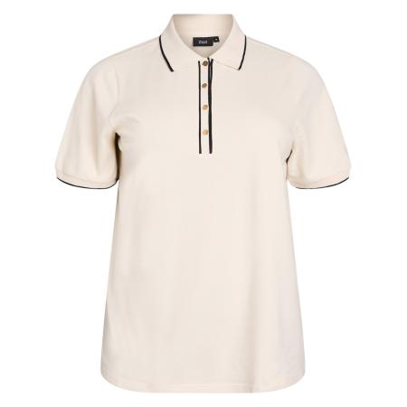 Zizzi Zizzi Shirt Casila lichtbeige / zwart