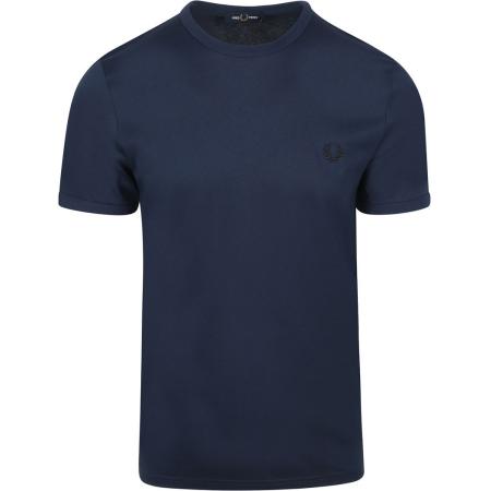 Fred Perry T-shirt Ringer Tennis Blue