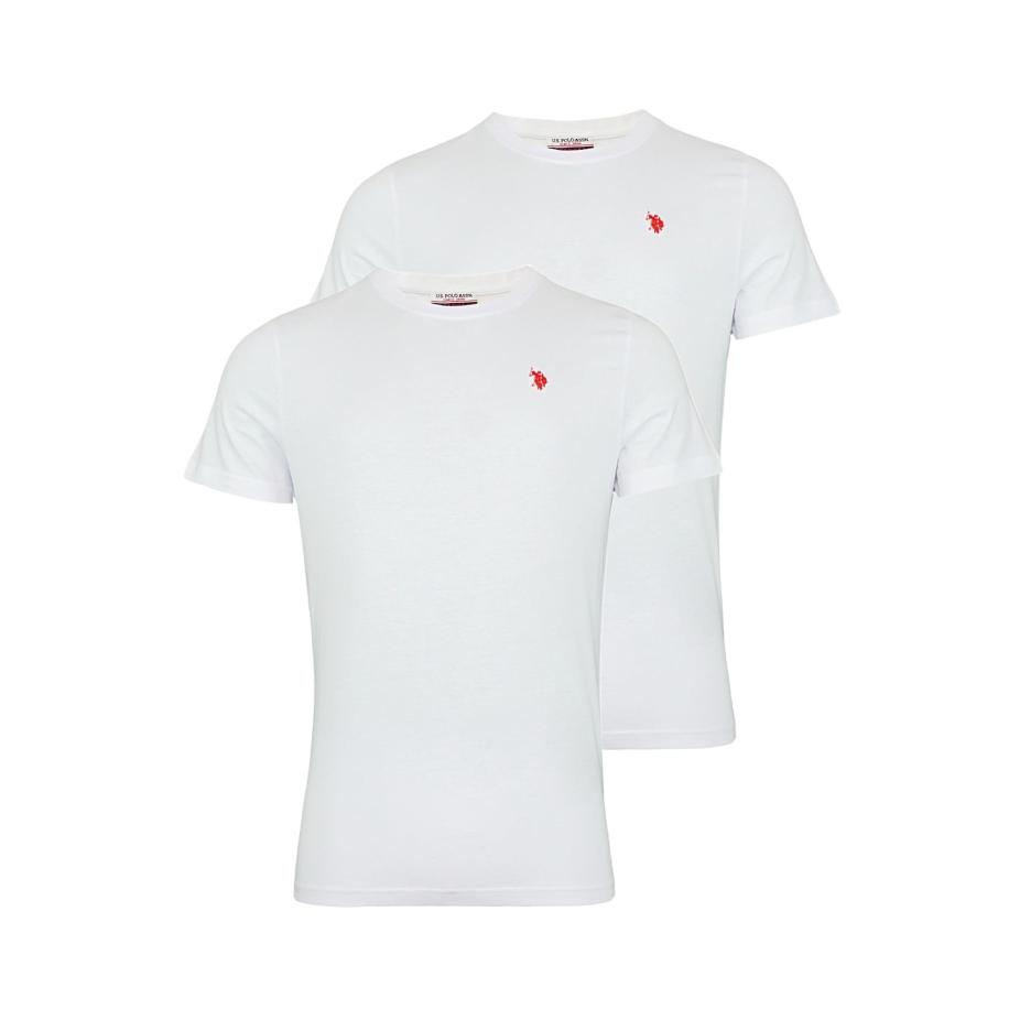 U.S. Polo Assn. U.S. POLO ASSN. Shirt bloedrood / wit -