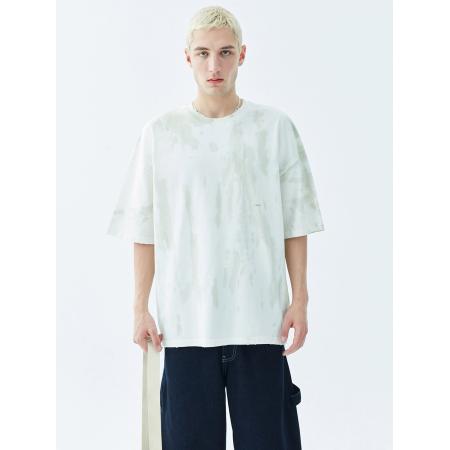 VAMOS CLO Shirt kaki / wit