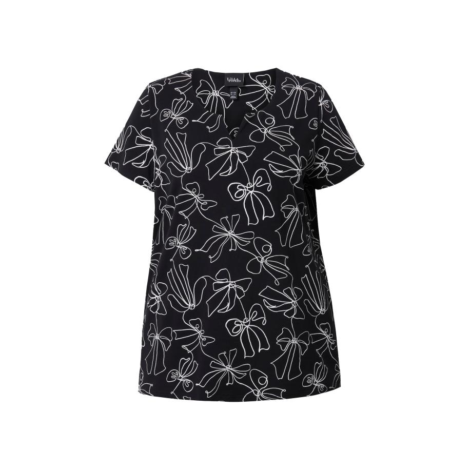 Ulla Popken Ulla Popken Shirt zwart / wit -