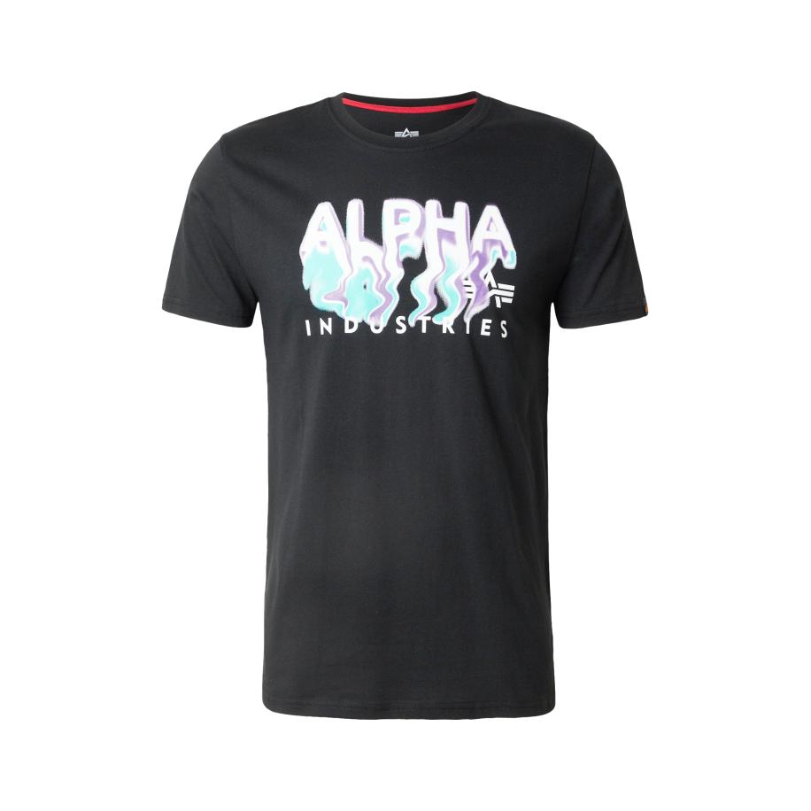 Alpha Industries ALPHA INDUSTRIES Shirt turquoise / sering / zwart / wit -