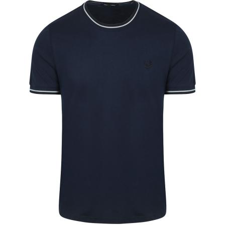 Fred Perry M1588 Twin Tipped T-shirt Navy