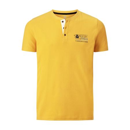 Jan Vanderstorm T-Shirt geel, Effen