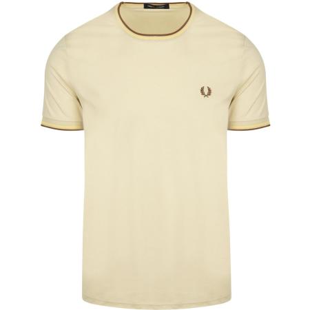 Fred Perry M1588 Twin Tipped T-shirt Beige
