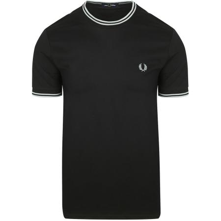 Fred Perry M1588 Twin Tipped T-shirt Zwart