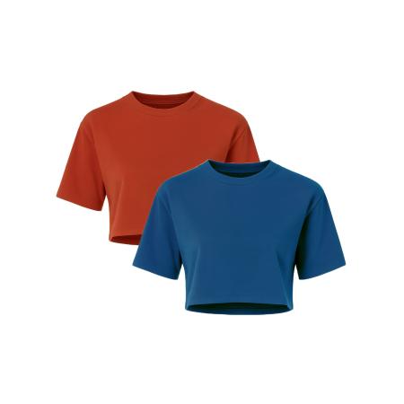C&City C&City Shirt blauw / roestrood