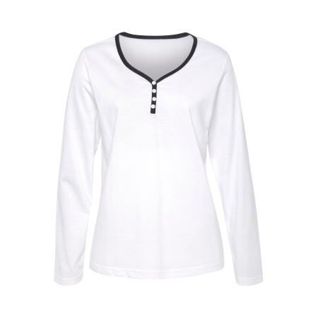 VIVANCE VIVANCE Shirt zwart / wit