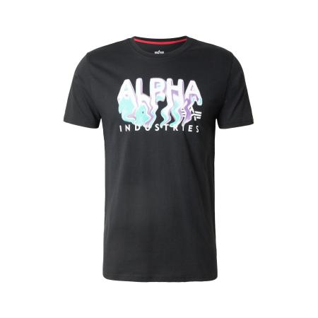 Alpha Industries ALPHA INDUSTRIES Shirt turquoise / sering / zwart / wit