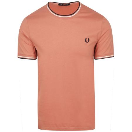 Fred Perry M1588 Twin Tipped T-shirt Roze