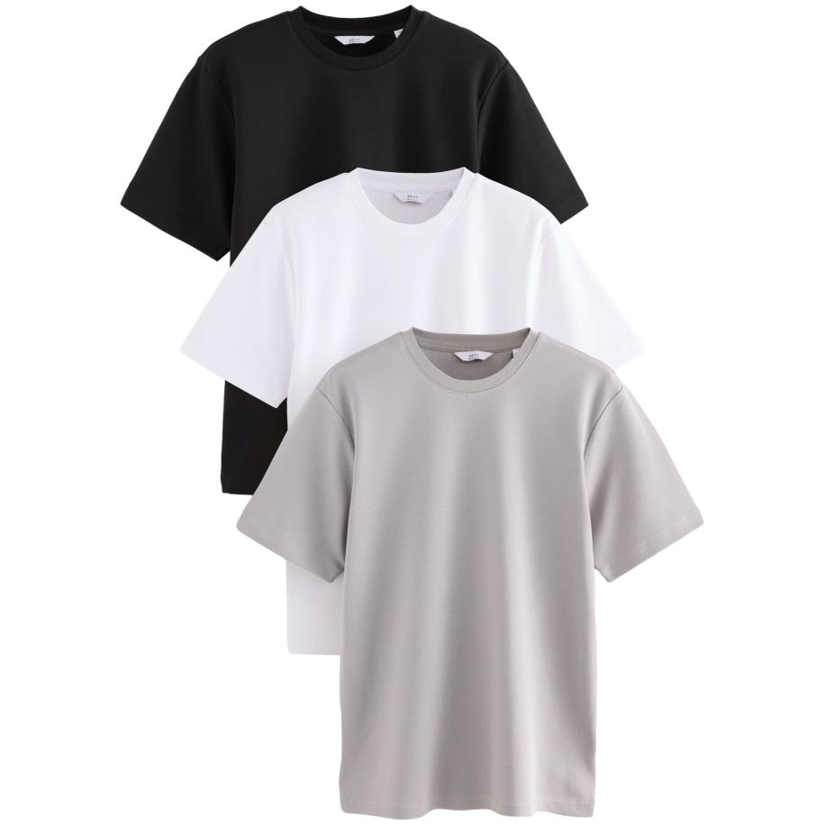 Next Next Shirt navy / stone grey / wit -