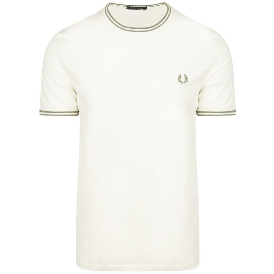 Fred Perry M1588 Twin Tipped T-shirt Off-White Bruin