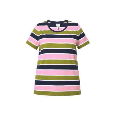 Ulla Popken Ulla Popken Shirt marine / kaki / rosa / wit