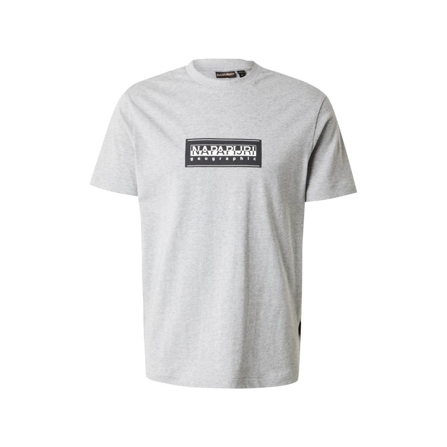 Napapijri NAPAPIJRI Shirt lichtgrijs / zwart / wit -