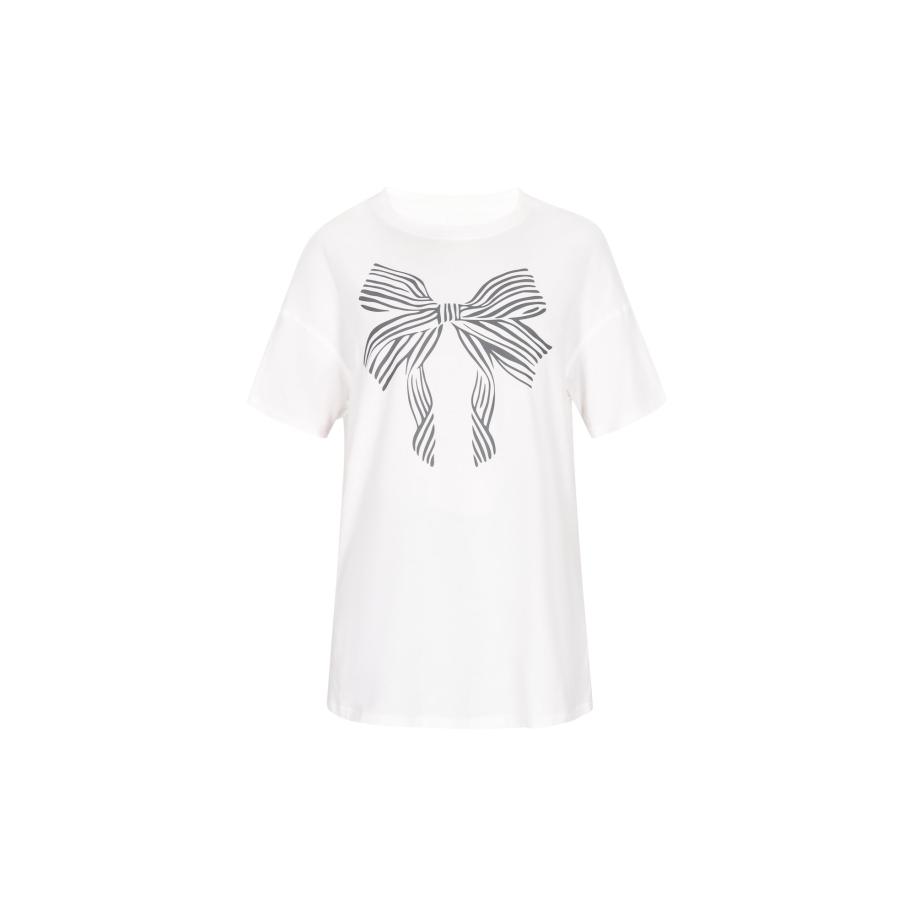 NALLY NALLY Shirt Fashion Look antraciet / wit -