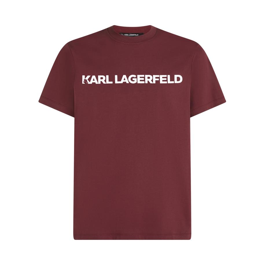 Karl Lagerfeld Karl Lagerfeld Shirt bordeaux / wit -
