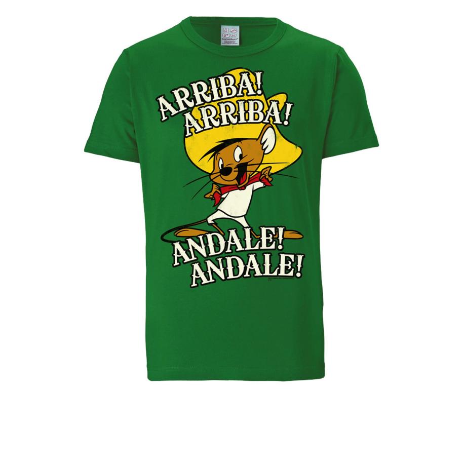 LOGOSHIRT Shirt Looney Tunes - Speedy Gonzales groen Groen