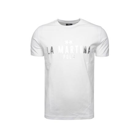 La Martina La Martina Shirt Mar322 zilver / wit