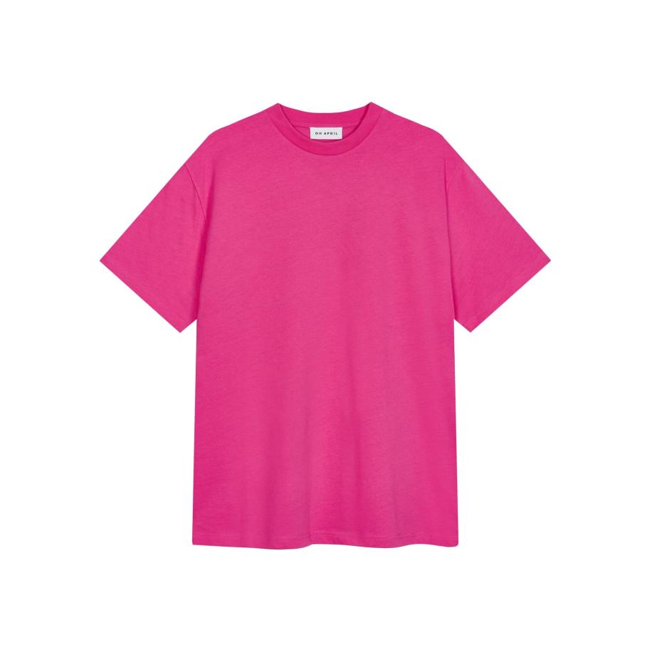 OH APRIL Oversized shirt Still on Fire pink / zwart Roze