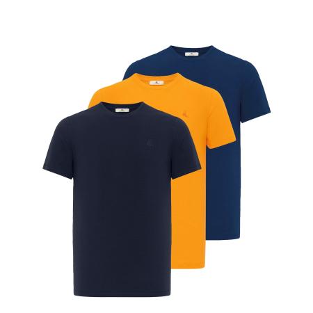 Daniel Hills Daniel Hills Shirt navy / oranje / zwart