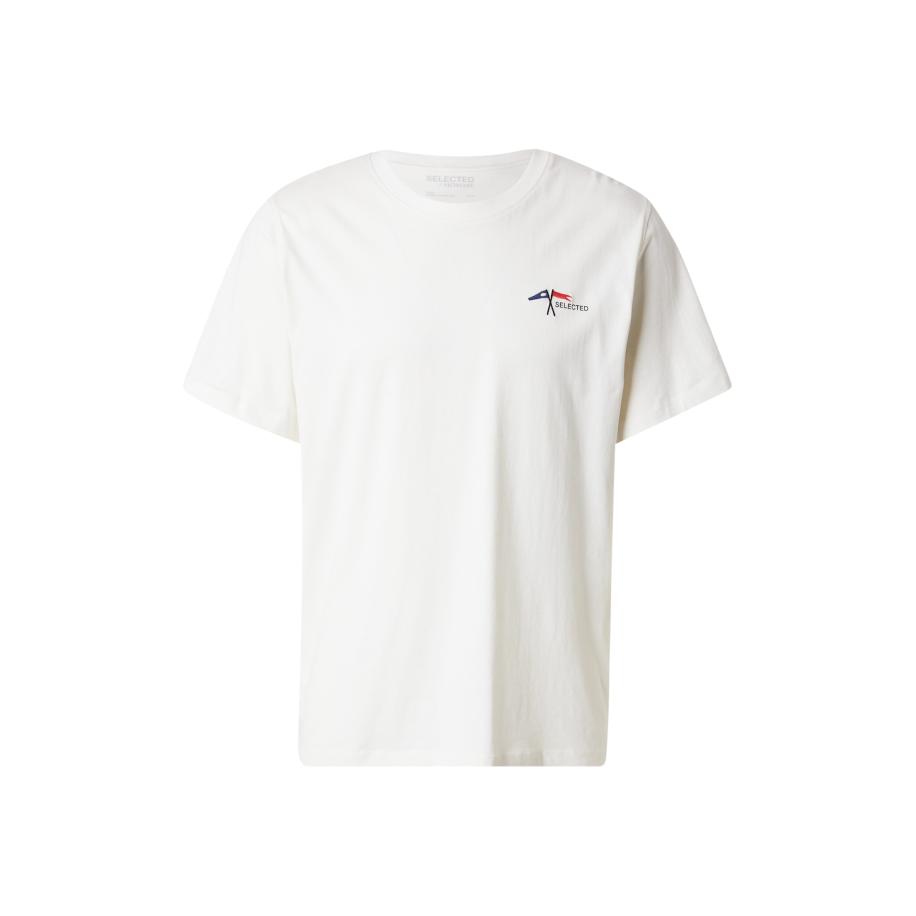 Selected SELECTED Shirt SLHASPEN crème / navy / rood -